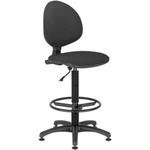 Arbejdsstol allround, sort stof - Sædehøjde 59,5-83 cm