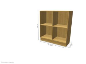 Cube Quadro Reol, laminat - B 80,4 H 87,9 cm