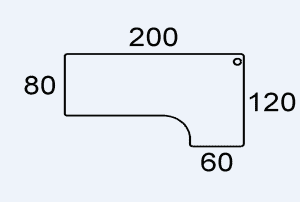 200 LB Bordplade, bøg finer - 200 x 120 x 80 cm
