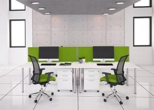 Optima Skrivebord, stålben - 160 x 80 H72 cm