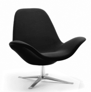 Concord Høj Loungestol, stof - H98 x B95 x Sædehøjde 41 cm