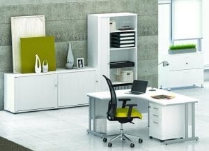 Optima C Vinkelbord, dobbelt cantilever ben - 180 x 80 x 72 cm