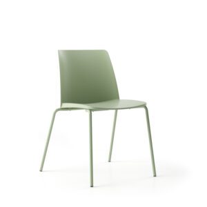 Polytone L Stol - Grøn genbrugsplast.