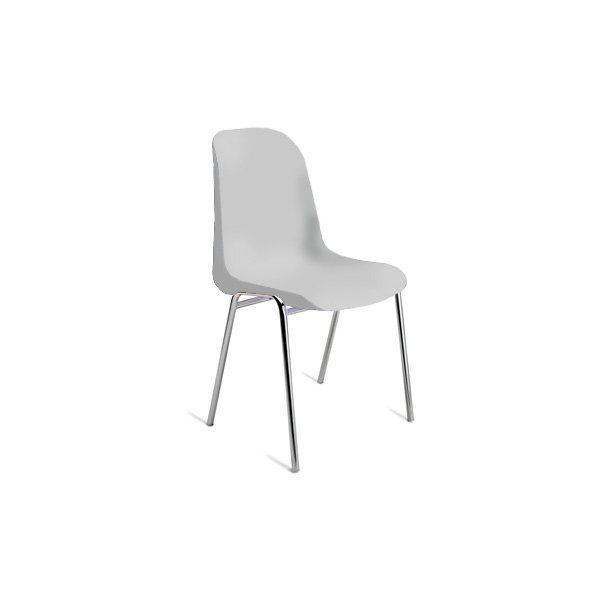 Lena Kantinestol, stabelbar - 79 x 52 x 55 cm Grå