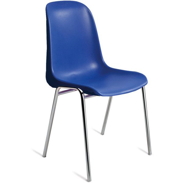 Lena Kantinestol, stabelbar - 79 x 52 x 55 cm Blå