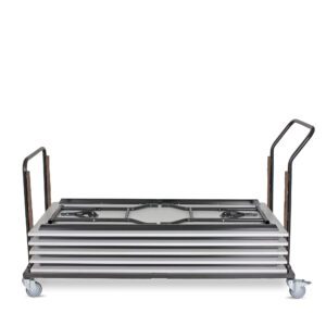Stabelfix Bordvogn, justerbar stål - 80 x 184/234 x 108 cm