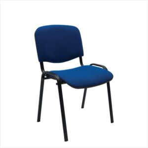Comfort Basic Stol, sortlakeret metal - 56 x 54,5 x 82 cm