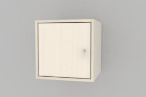 Stino personaleskab, hvidpigmenteret birkekrydsfiner - 410 x 410 x 410 mm