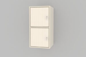 Stino personaleskab, hvidpigmenteret birkekrydsfiner - 410 x 802 x 410 mm