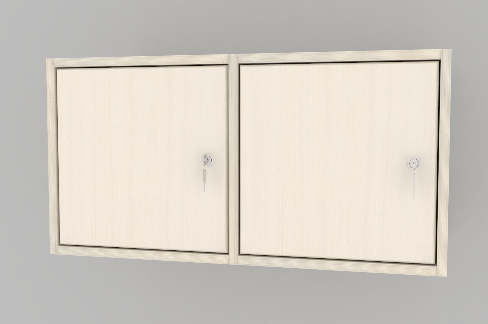 Stino personaleskab, hvidpigmenteret birkekrydsfiner - 802 x 410 x 410 mm - Jysk Møbelfabrik