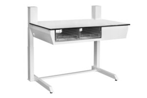 Fagerlund DL12 Hæve-sænke puslebord, – str. B133 x D85 cm
