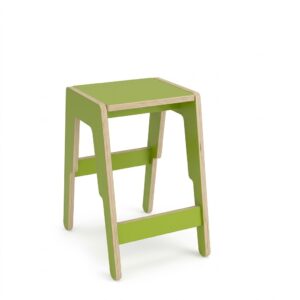 Frigg stabelbar taburet, H:52 cm, birkekrydsfiner med laminat