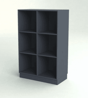 Cube Quadro - Åben Kontorreol, B:80,4 x H:126,3 cm