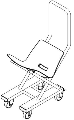 STACK30 - stoletilbehør - Stolevogn