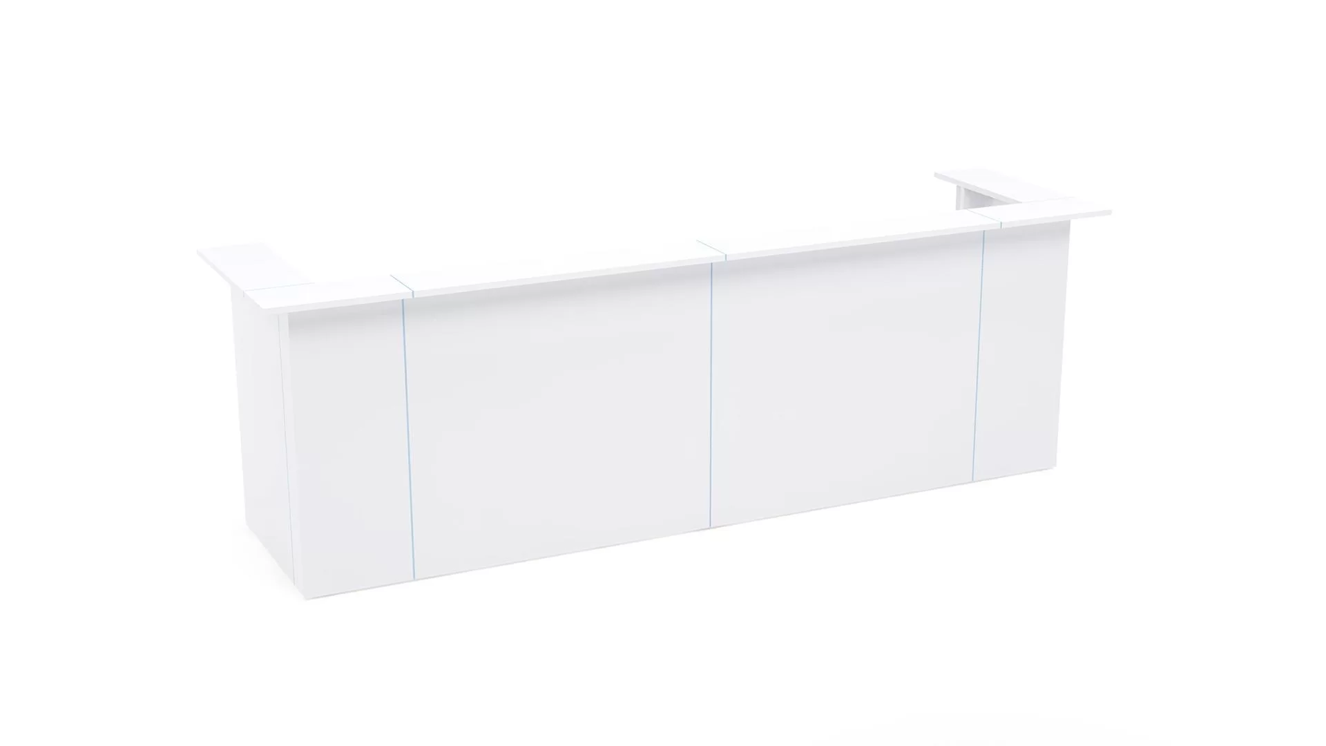 NOVA receptionsdisk, Melamin og plexiglas - Mange farvemuligheder. - Billede 3