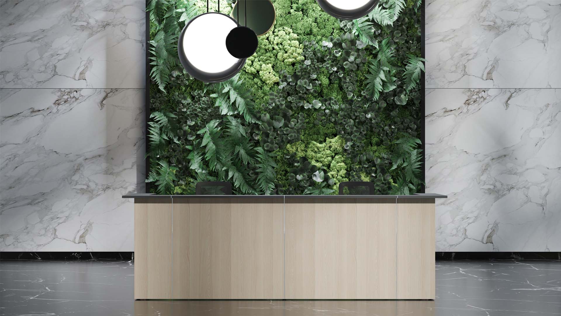NOVA receptionsdisk, Melamin og plexiglas - Mange farvemuligheder. - Billede 4