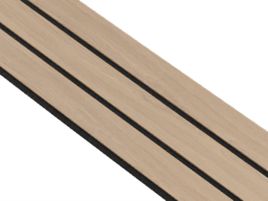 I-Wood Basic 3-lamel / MDF m. egefinér. 16 x 300 x 2400 mm.