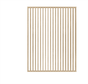 I-Wood DivideWall / Angle 90 / Top- & bundprofil inkl. 20 lameller / MDF m. egefinér 1940 x 3040 mm.