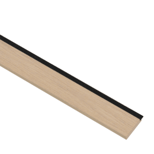 I-Wood Afslutningsliste til 4-lamel / MDF m. egefinér 16 x 67 x 2400 mm.