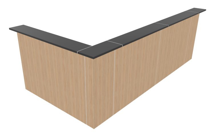 NOVA receptionsdisk, Melamin og plexiglas - Mange farvemuligheder. - Billede 12