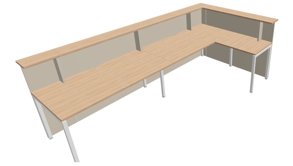 NOVA receptionsdisk, Melamin og plexiglas - Mange farvemuligheder. - Billede 17