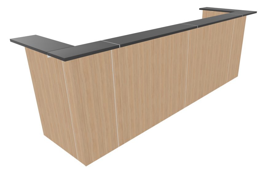 NOVA receptionsdisk, Melamin og plexiglas - Mange farvemuligheder. - Billede 10