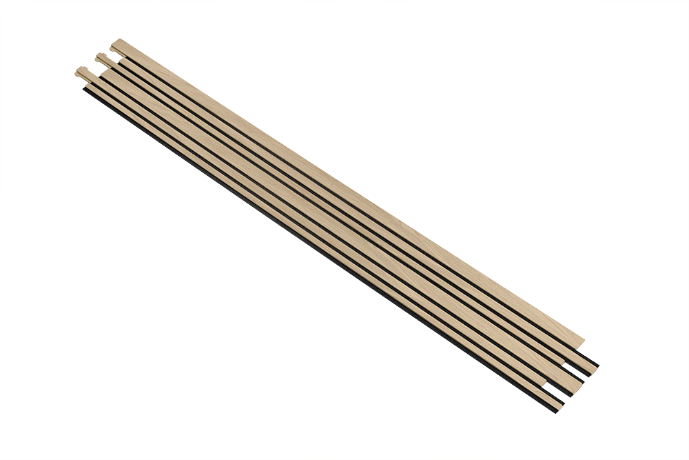 I-Wood Pro+ I-Lock® / Mixed Listebredde - MDF m. egefinér - 16 x 300 x 2400 mm. m/fingersamlinger. - Billede 2