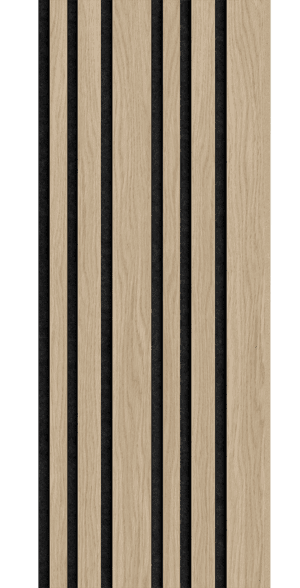 I-Wood Pro+ I-Lock® / Mixed Listebredde - MDF m. egefinér - 16 x 300 x 2400 mm. m/fingersamlinger.