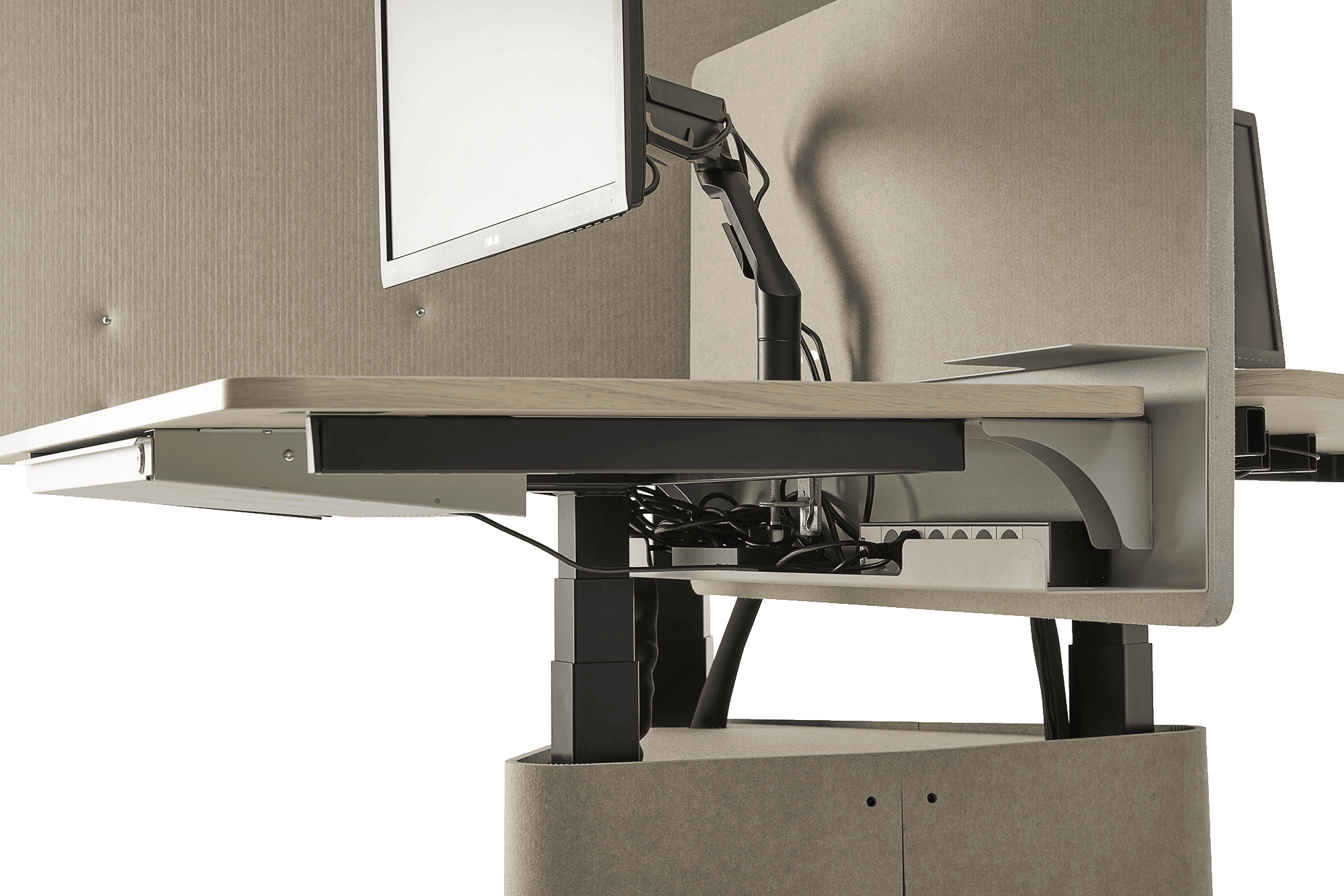 Hover Table Teambord – Hæve-sænkebord til 3 personer. - Billede 19