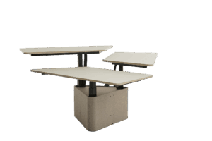 Hover Table Teambord – Hæve-sænkebord til 3 personer.