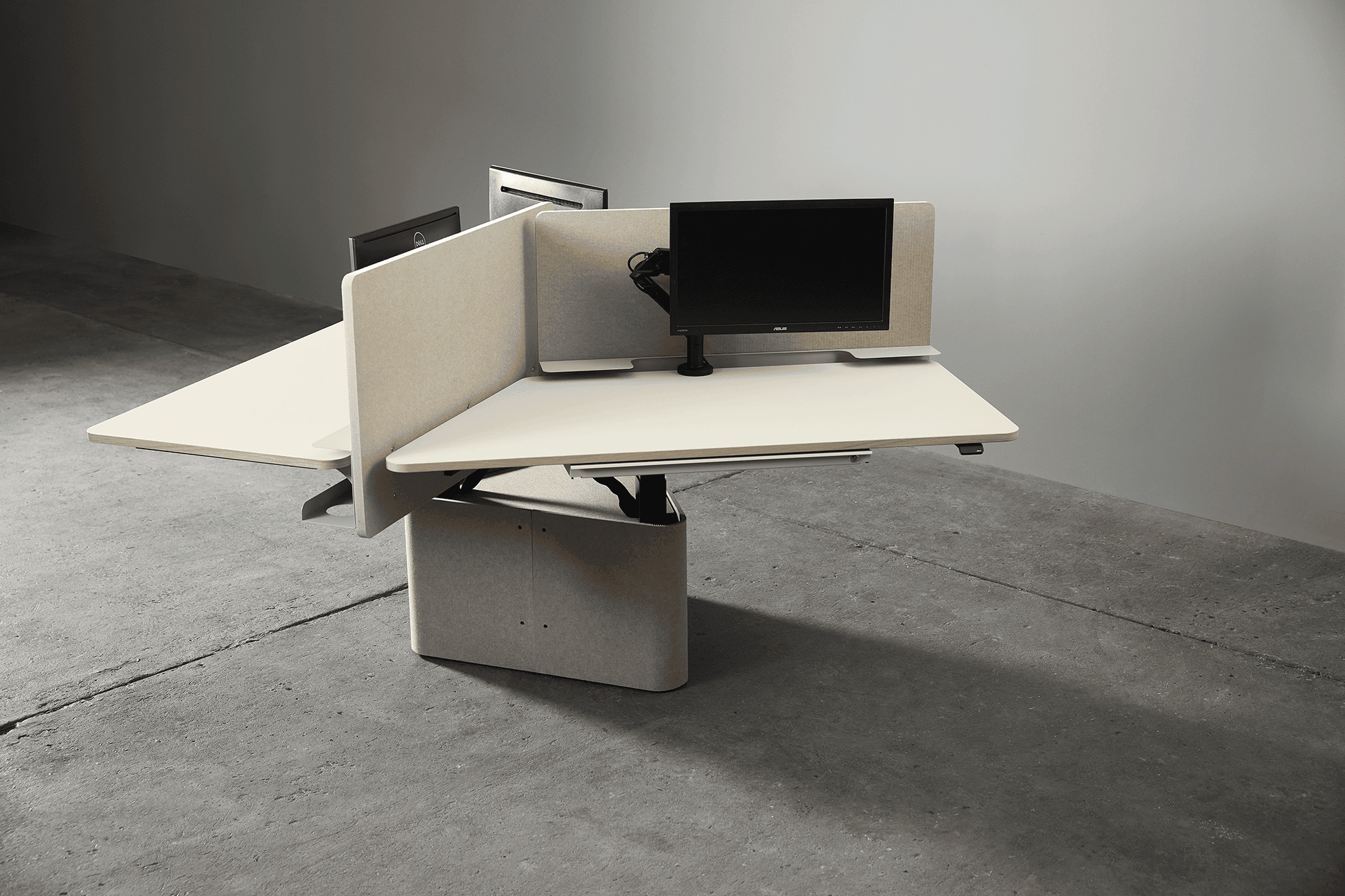Hover Table Teambord – Hæve-sænkebord til 3 personer. - Billede 12