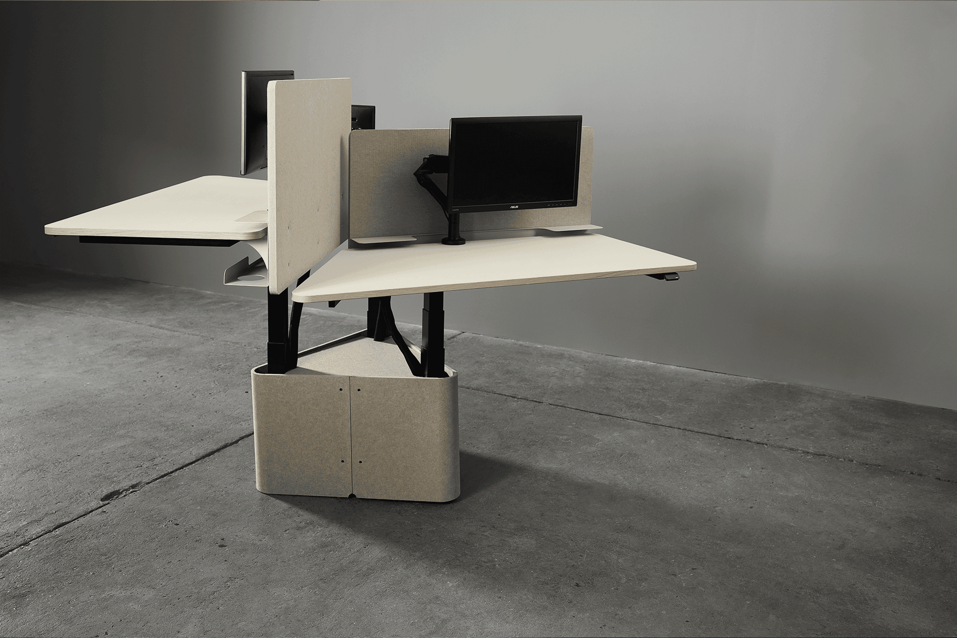 Hover Table Teambord – Hæve-sænkebord til 3 personer. - Billede 5